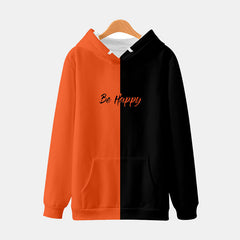 Sudadera holgada con estampado de emojis divertidos en la espalda