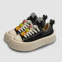 Zapatillas deportivas informales con decoración de diamantes de imitación