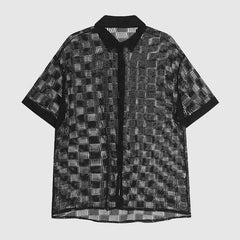 Camisa moderna con estampado hueco