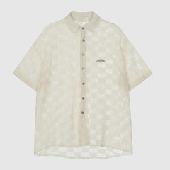 Camisa moderna con estampado hueco