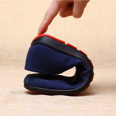 Zapatos de lona con diseño de guisantes de caña baja de tela antigua de Beijing para hombre