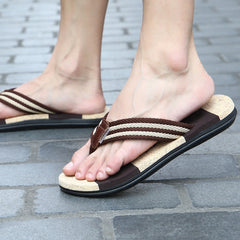 Bequeme Herren-Strand-Flip-Flops Outdoor-Gummi-Flip-Flops