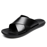 Charmante Sommer-Strand-Flip-Flops aus Rindsleder für Herren