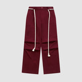 Pantalones cargo anchos con cordones