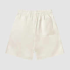 Hip Hop Shorts mit Flammen-Print