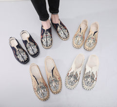 Atmungsaktive Canvas-Schuhe aus Baumwolle und Leinen im chinesischen Stil