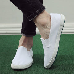 Trendy Classic Rubber White Cotton Unisex Casual Shoes