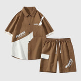 Sportliches Freizeitset im Farbblockdesign