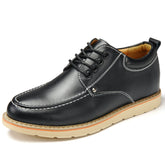 Zapatos casuales de estilo coreano para hombre, con suela suave y altura verde.