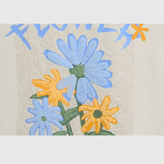 Camiseta con estampado floral de espuma