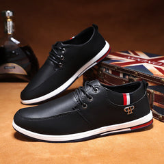 Zapatos casuales de negocios verdes de moda coreana para primavera para hombre