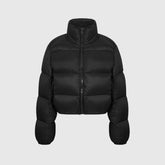 Abrigo corto de plumas vintage chic