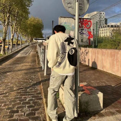 Street Chic Künstlerischer Pullover