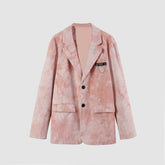 Tie-Dye Corduroy Blazer