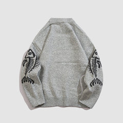 Süßer Pullover mit Kätzchen-Print