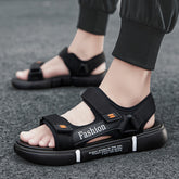 Sandalias de playa transpirables con velcro y punta abierta para hombre