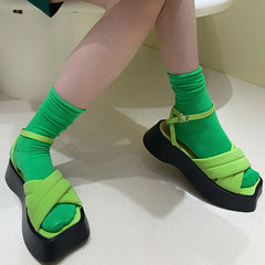 Vintage Kreuz Sandalen