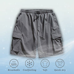 Pantalones cortos cargo de seda de hielo