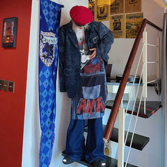 Tie-Dye Corduroy Blazer