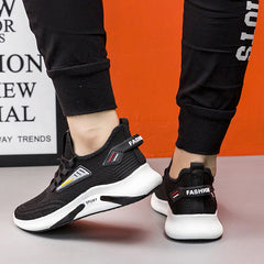 Men's Soft Bottom Comfortable Running Flying Woven Sneakers