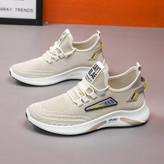 Men's Soft Bottom Comfortable Running Flying Woven Sneakers