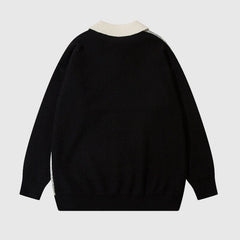 Sporadischer karierter Vintage Pullover