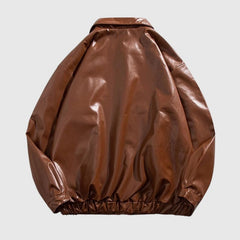 Motorradjacke im Street-Style mit lockerem Kragen