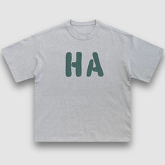 HAHA Camiseta suelta sólida