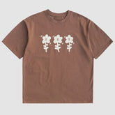Solides Blumen-T-Shirt