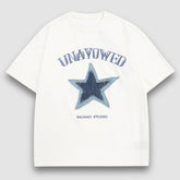 Camiseta vaquera con parche de estrella