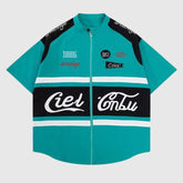 Camisa de motociclista bordada