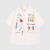 Sommerhemd mit Blumenstickerei