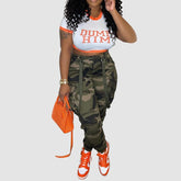 Mono de camuflaje con bolsillos de parche tipo cargo