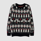 Christmas Elk Jacquard Pullover