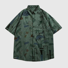 Camisetas con grafiti y bloques de color