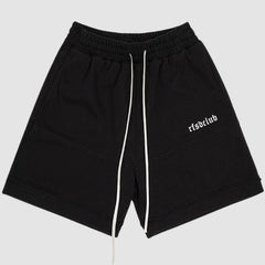 Einfarbige Shorts mit Kordelzug