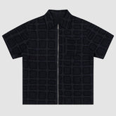 Einfarbige karierte Hemden mit Reißverschluss