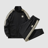 Frühlings-Cardigan-Trainingsanzug-Sets mit Reißverschluss