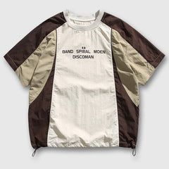 Camiseta informal con bloques de color