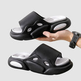 Plateau-Slipper mit Farbkontrasten