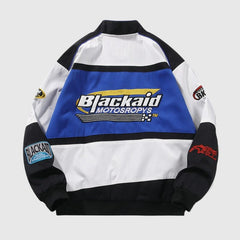 Chaqueta de carreras vintage con bordado completo