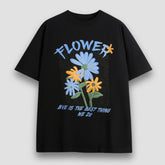 Camiseta con estampado floral de espuma