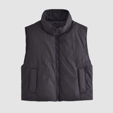 Chaqueta chaleco casual de color sólido