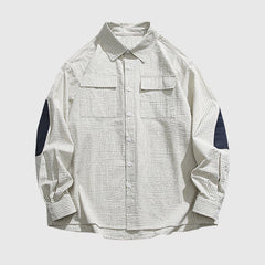 Vintage Kontraststreifenhemden