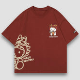 Camiseta de gatito con temática de dragón