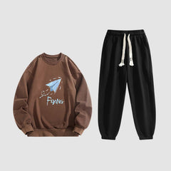 Conjuntos de sudaderas casuales de dibujos animados