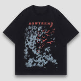 Camiseta con estampado de grafiti creativo