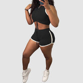 Conjunto de chaleco con cordón y pantalones cortos