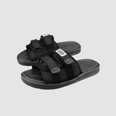 Pantuflas de playa con diseño de velcro en color liso