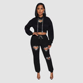 Herzförmiges, hohles Hoodie-Set